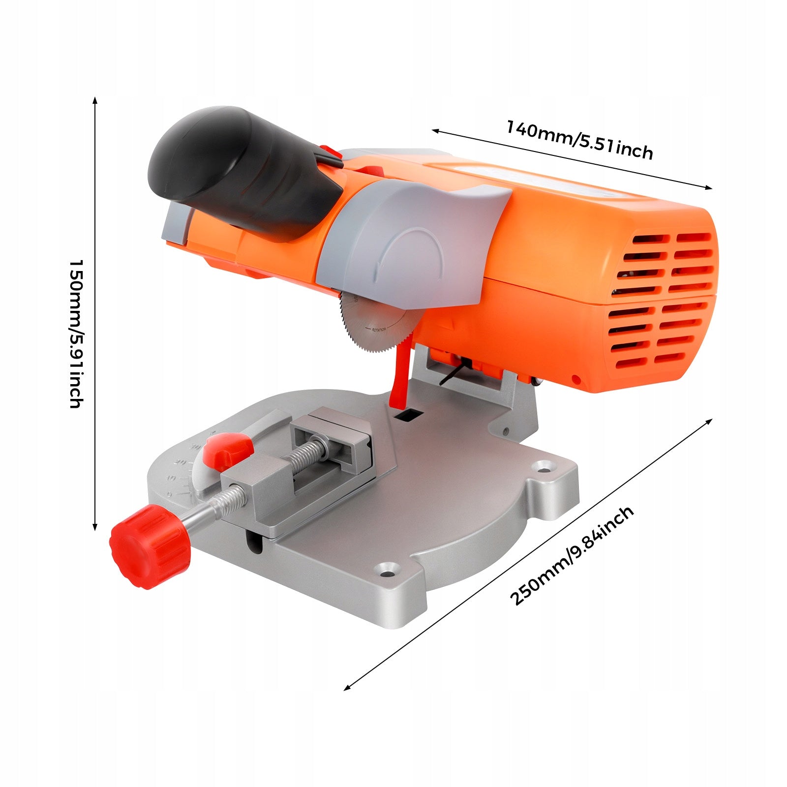 90W Mini Cut-Off Saw 7800rpm Portable for Wood Plastic Stone Metal Cutting Packaging status original