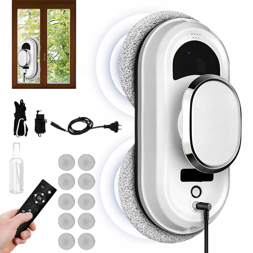 90W WINDOW ROBOT WITH SUCTION CUP SYSTEM AND ROUTE PLANNING
