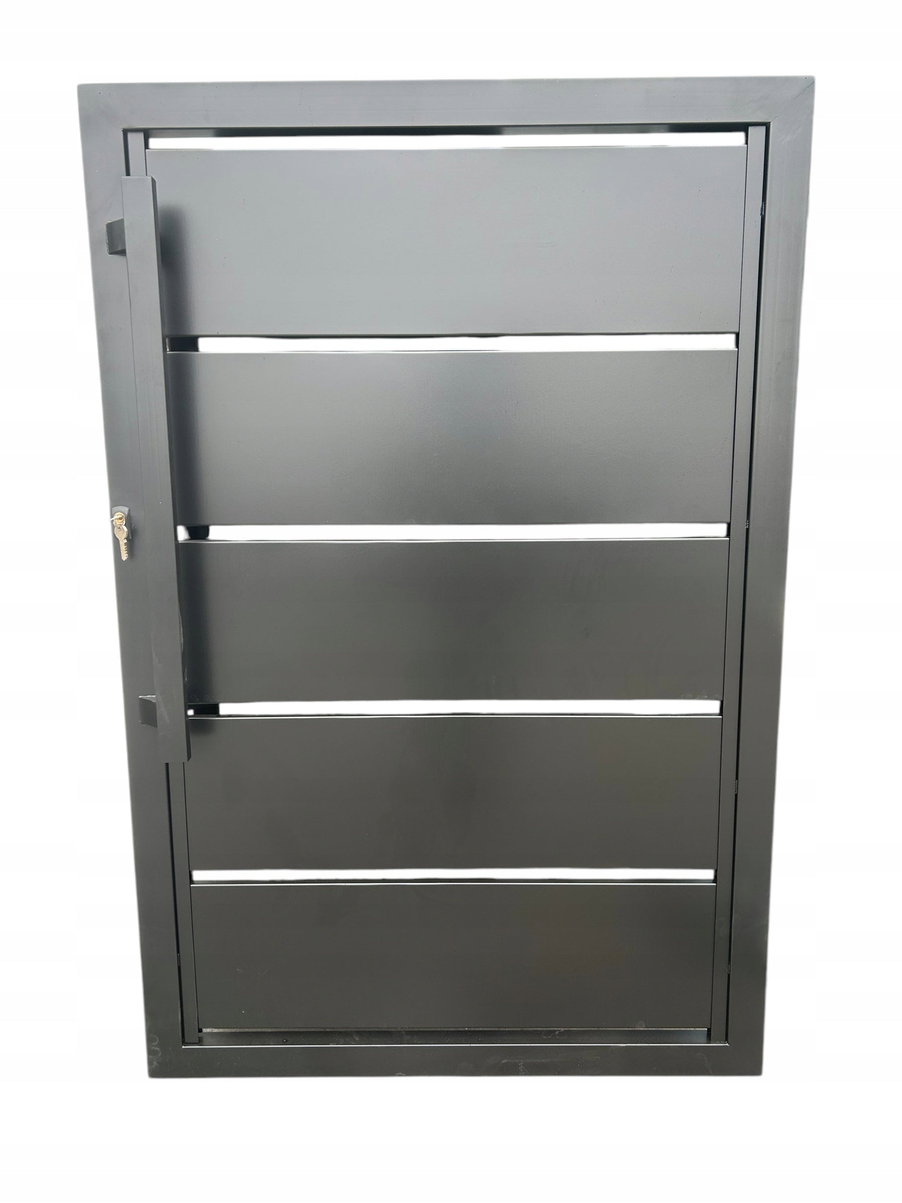 Įvažiavimo vartai 4x1,5 m su varteliais, pusiau uždari, 250 metalinių strypų