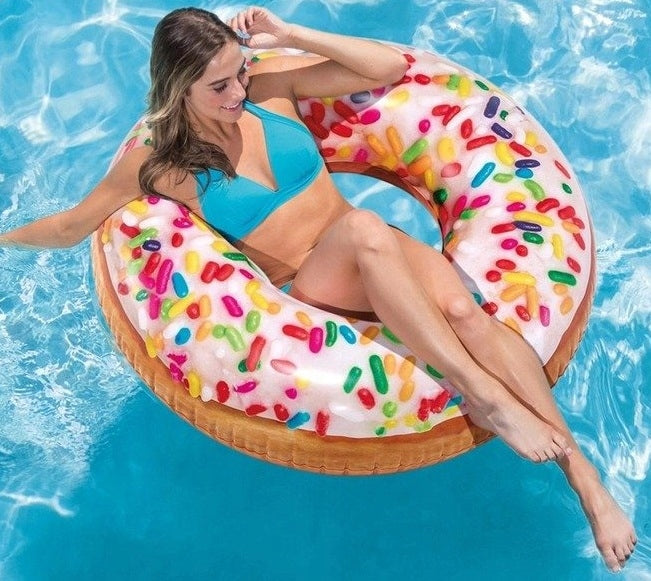 99cm LARGE INFLATABLE DONUT WHEEL INTEX 56263 Brand Intex