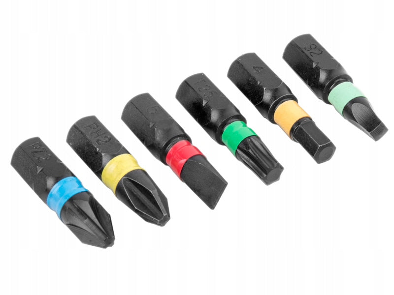 Grąžtų ir atsuktuvų antgalių rinkinys Hi-Spec, 44 vnt., 1/4" šešiakampis, PZ, Torx