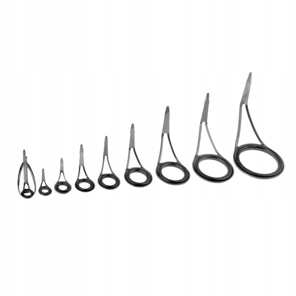 9pcs Fishing Rod Eyes Ceramic Ring Rod Guides Line Rings Repair Kit EAN (GTIN) 6902804098396