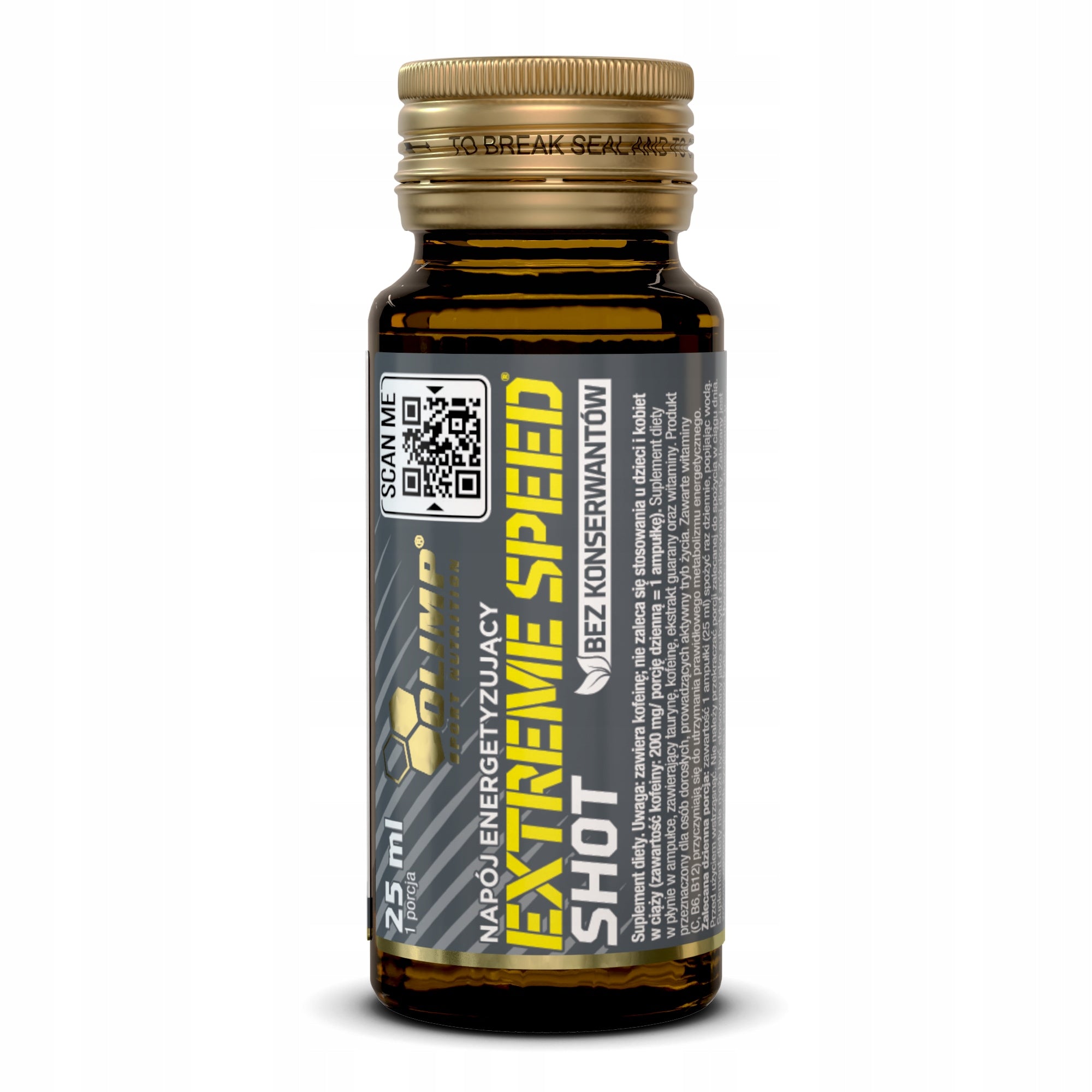 9x Olimp EXTREME SPEED SHOT 25ml Caffeine Guarana Vitamins PRE-WORKOUT Manufacturer code 5901330096808