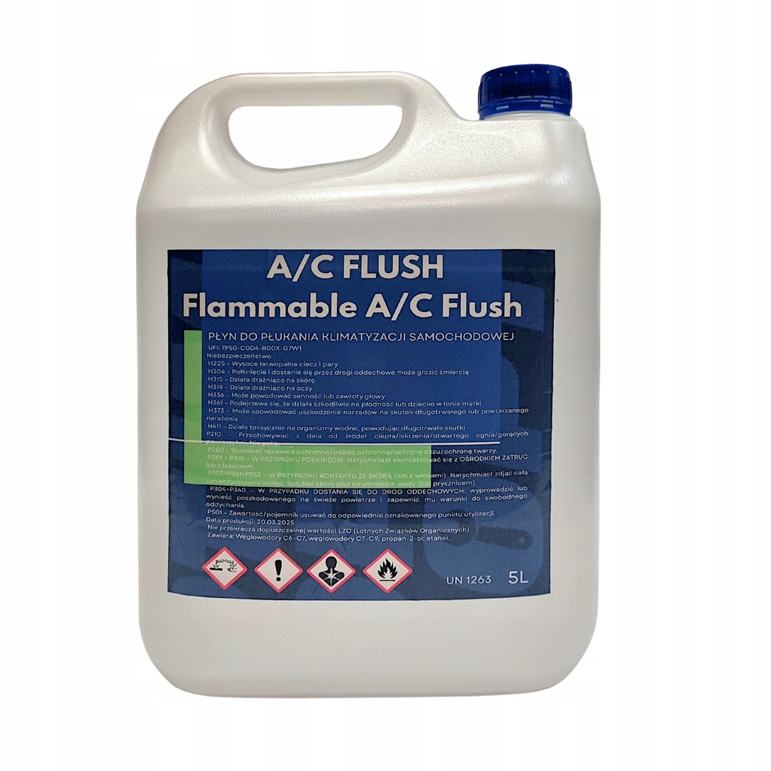 A/C FLUSH Air Conditioning Softener 5L Packaging status original