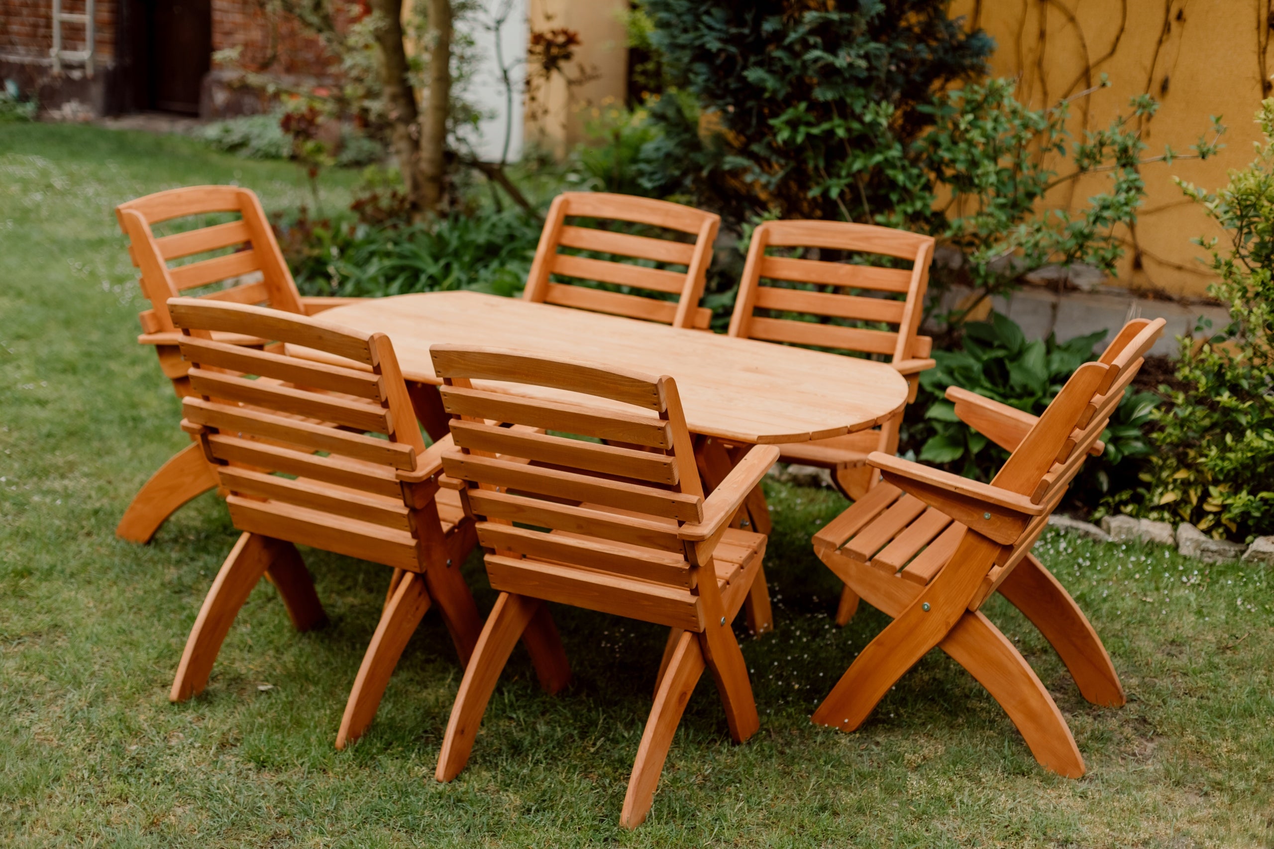 A set of foldable garden furniture, wooden terrace furniture, a set of furniture EAN (GTIN) 5905563495490