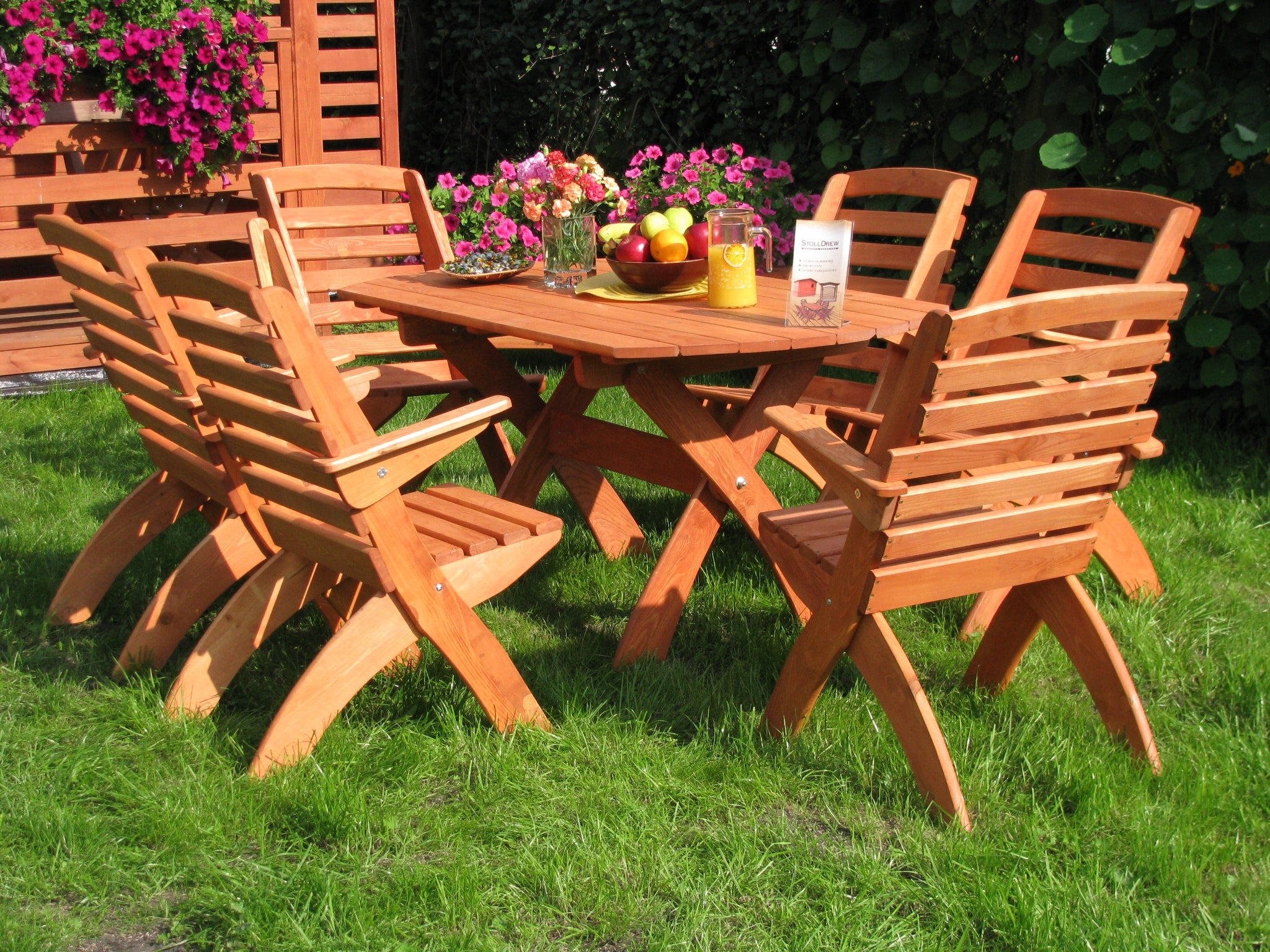A set of foldable garden furniture, wooden terrace furniture, a set of furniture Manufacturer Stolldrew