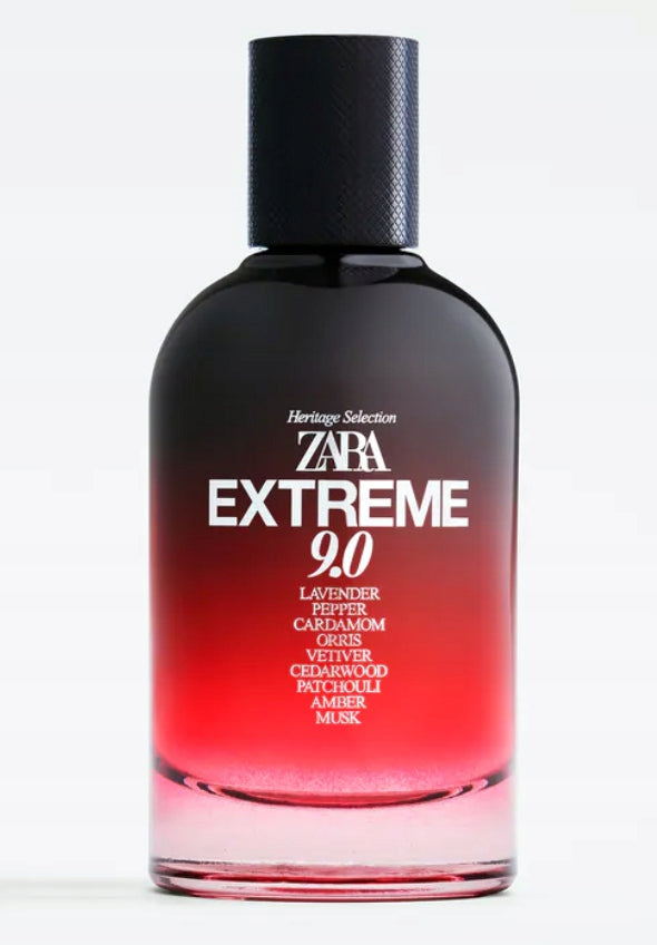 A268 PERFUME ZARA EXTREME 9.0 100 ML ZARA BOX NEW Packaging status original