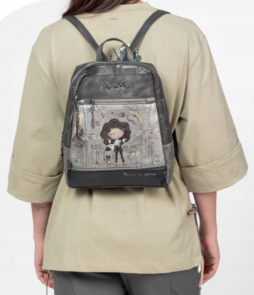 A41 medium-sized backpack Anekke urban Muse series with a girl Brand Anekke