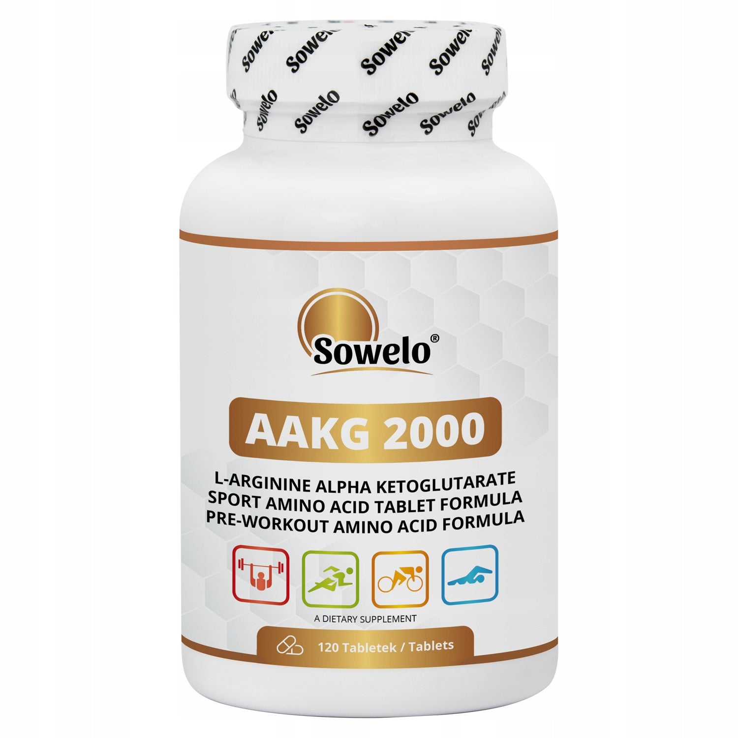 AAKG 1000 mg (L-arginine) 120 tab – pump, training, nitric oxide – Sowelo