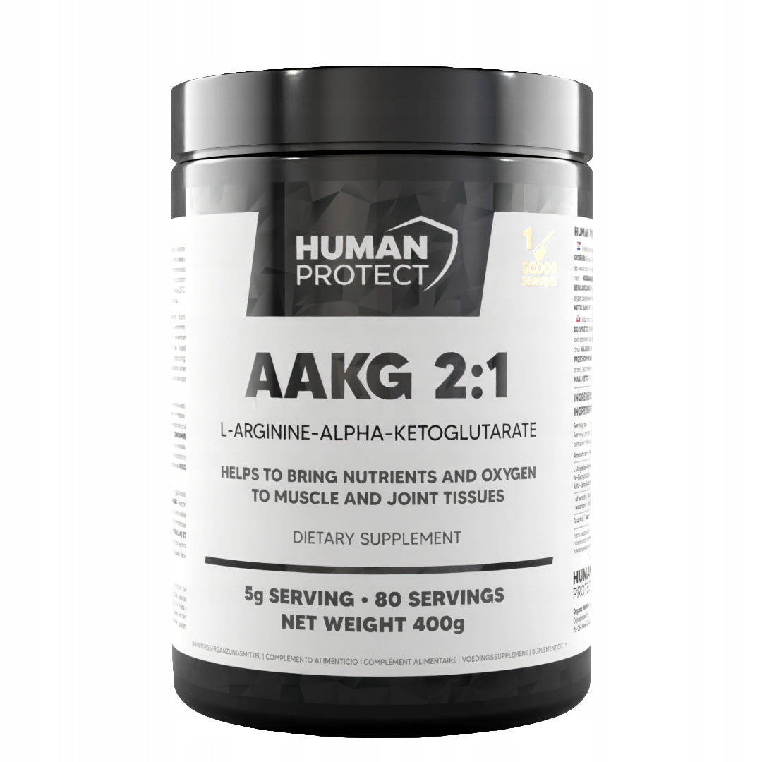 AAKG 2:1 Human Protect Unflavored 400g - Arginine | Pre-Workout