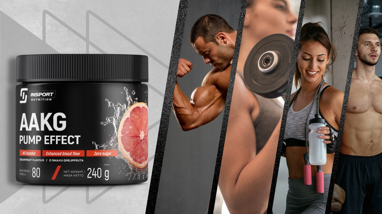 AAKG PUMP EFFECT 240G PRE-WORKOUT ARGININE PUMP GRAPEFRUIT | INSPORT Manufacturer code L-ARGININA PRE-WORKOUT BOOSTER WYTRZYMAŁOŚĆ