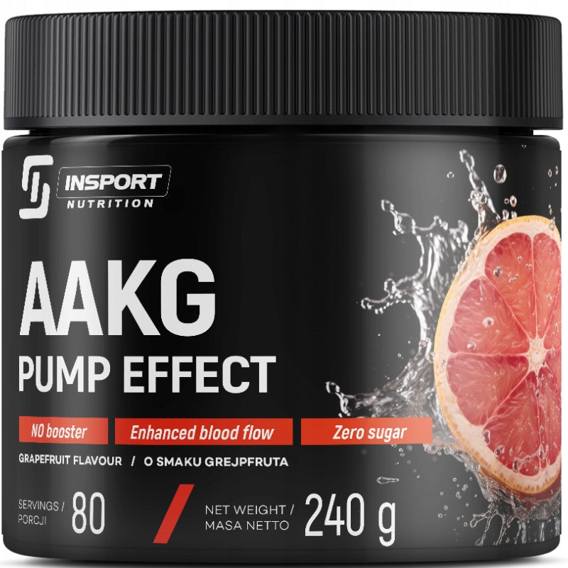 AAKG PUMP EFFECT 240G PRE-WORKOUT ARGININE PUMP GRAPEFRUIT | INSPORT