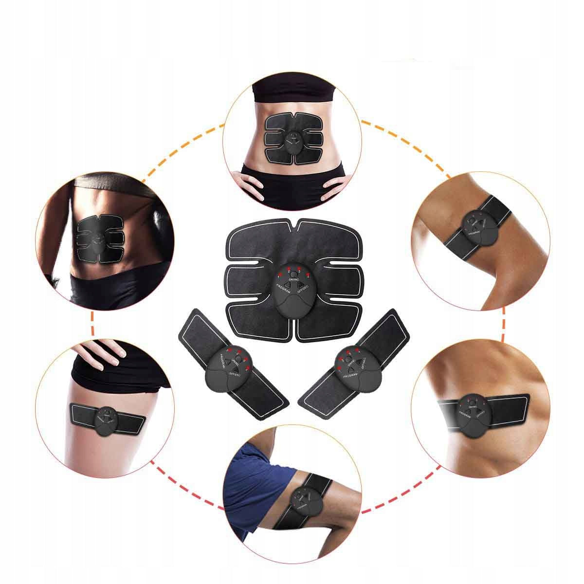 ABDOMINAL AND SHOULDER MUSCLE ELECTROSTIMULATOR Color black
