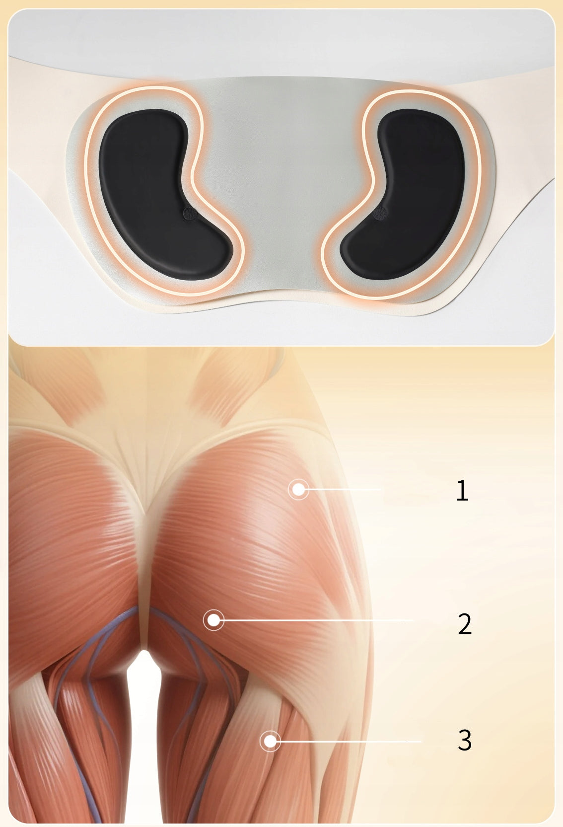 ABDOMINAL AND WAIST MASSAGE BELT EMS TENS WITH HEATING AND RED LIGHT Size universal