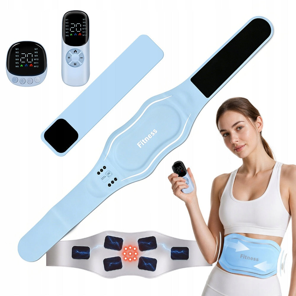 ABDOMINAL AND WAIST MASSAGE BELT EMS TENS WITH HEATING AND RED LIGHT