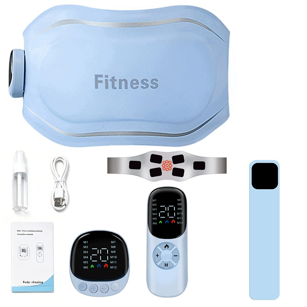 ABDOMINAL AND WAIST MASSAGE BELT WITH HEATING AND RED LIGHT