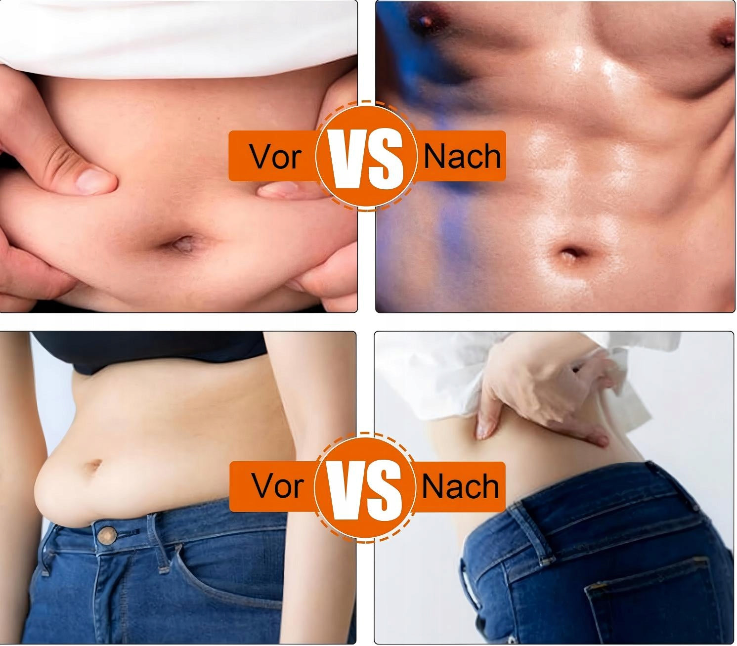 ABDOMINAL MUSCLE ELECTROSTIMULATOR EMS 10MODES SLIMMING BELT WITH EXTENSION Body parts stomach