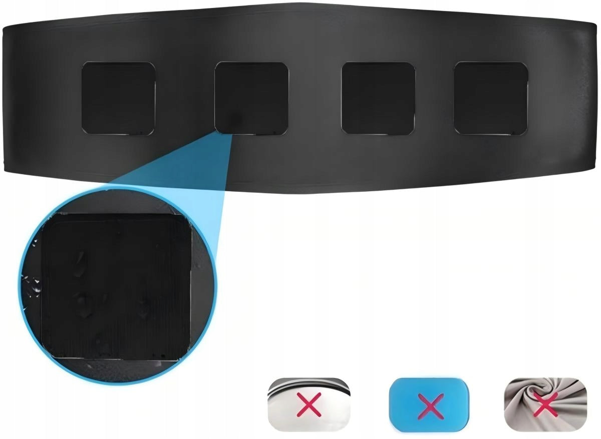 ABDOMINAL MUSCLE ELECTROSTIMULATOR EMS 6MODES SLIMMING BELT WITH 2×Strips Manufacturer code All-in-OneMart 5410