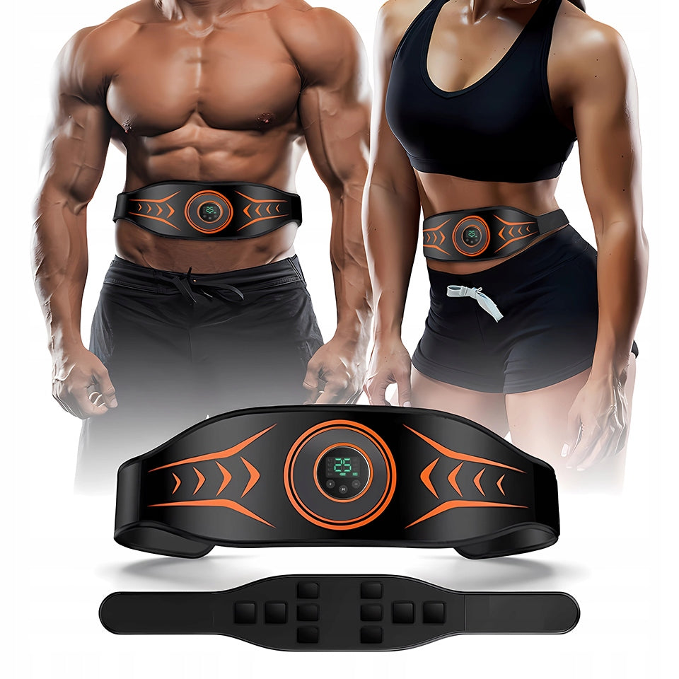 ABDOMINAL MUSCLE ELECTROSTIMULATOR EMS 8MODES SLIMMING BELT WITH EXTENSION