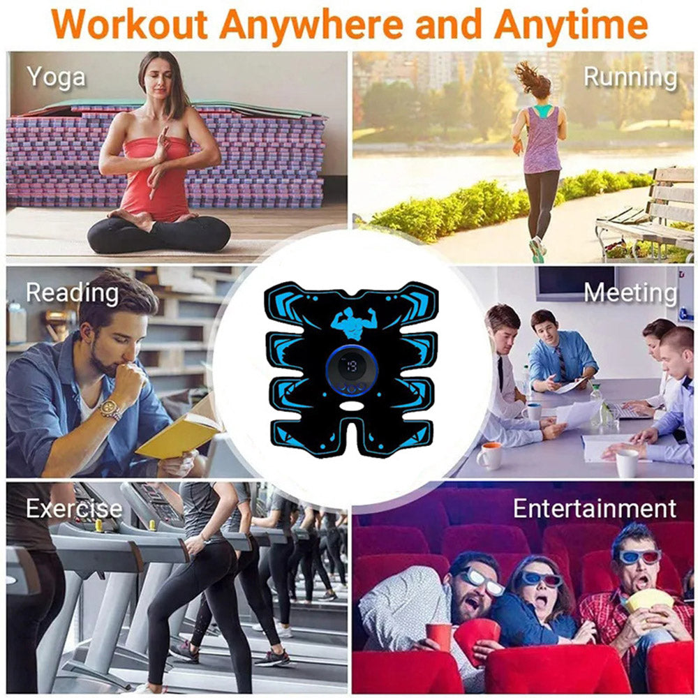 ABDOMINAL MUSCLE ELECTROSTIMULATOR EMS 8MODES SLIMMING BELT WITH GEL Kind electrical muscle stimulator