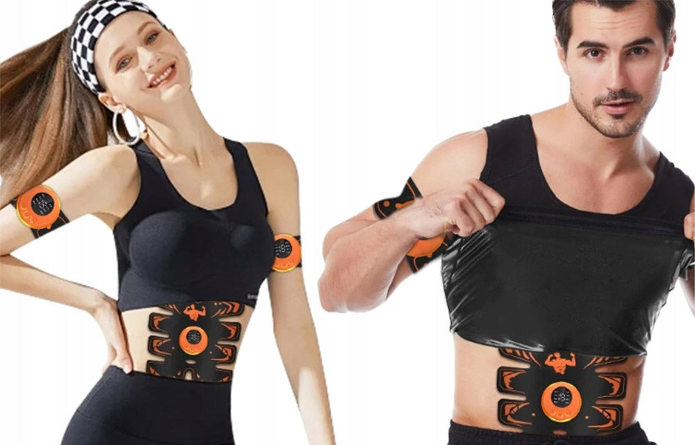 ABDOMINAL MUSCLE ELECTROSTIMULATOR EMS 8MODES SLIMMING BELT WITH GEL Manufacturer code Pas EMS Do Ćwiczeń Brzucha