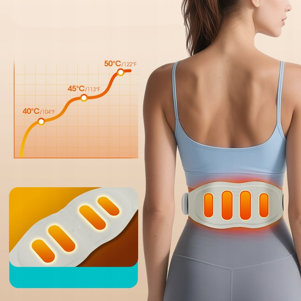 ABDOMINAL MUSCLE ELECTROSTIMULATOR EMS SLIMMING BELT HEATING +EXTENSION Body parts hips stomach buttocks thighs