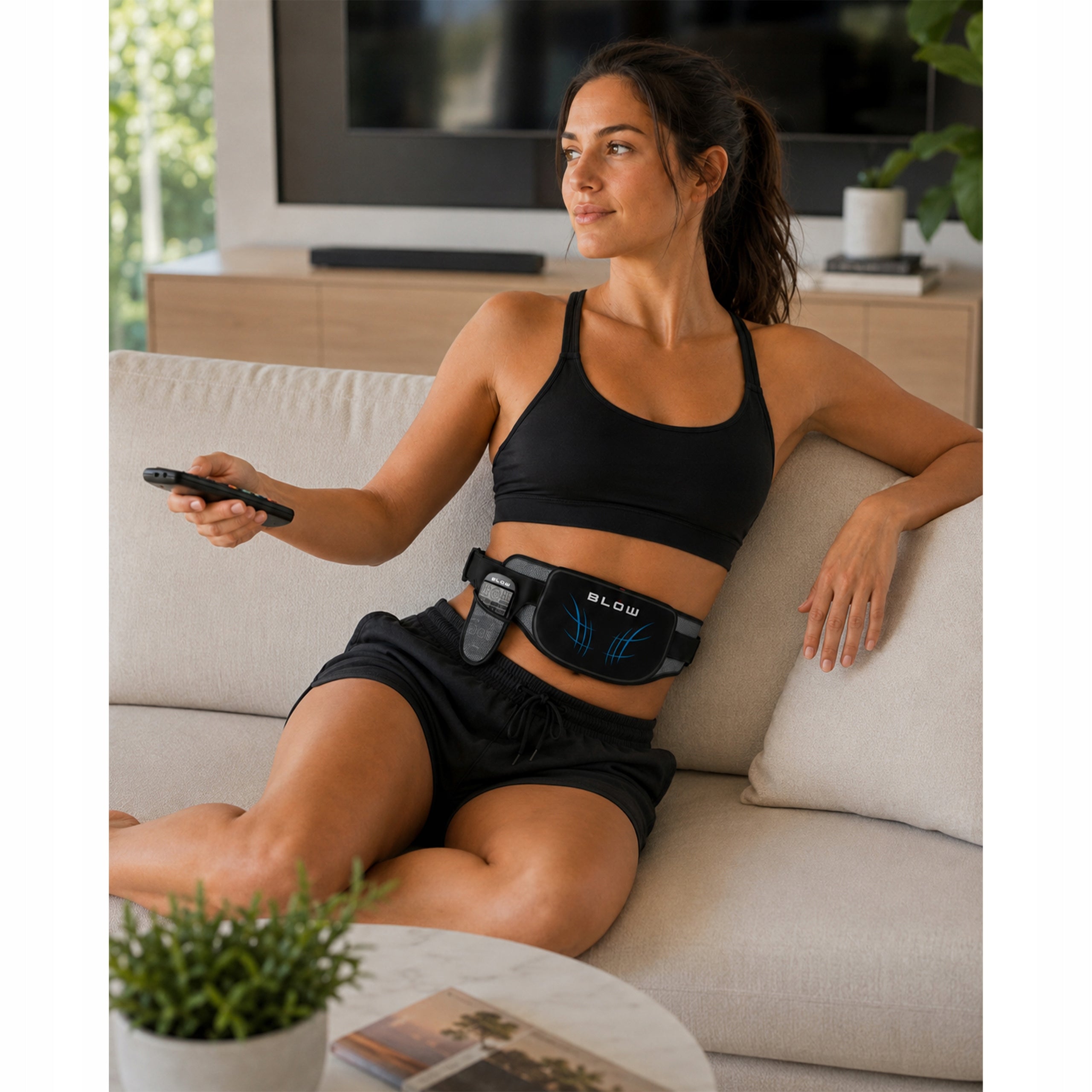 ABDOMINAL MUSCLE ELECTROSTIMULATOR TENS EMS SLIMMING BELT SLIMMING Manufacturer code 44-358#