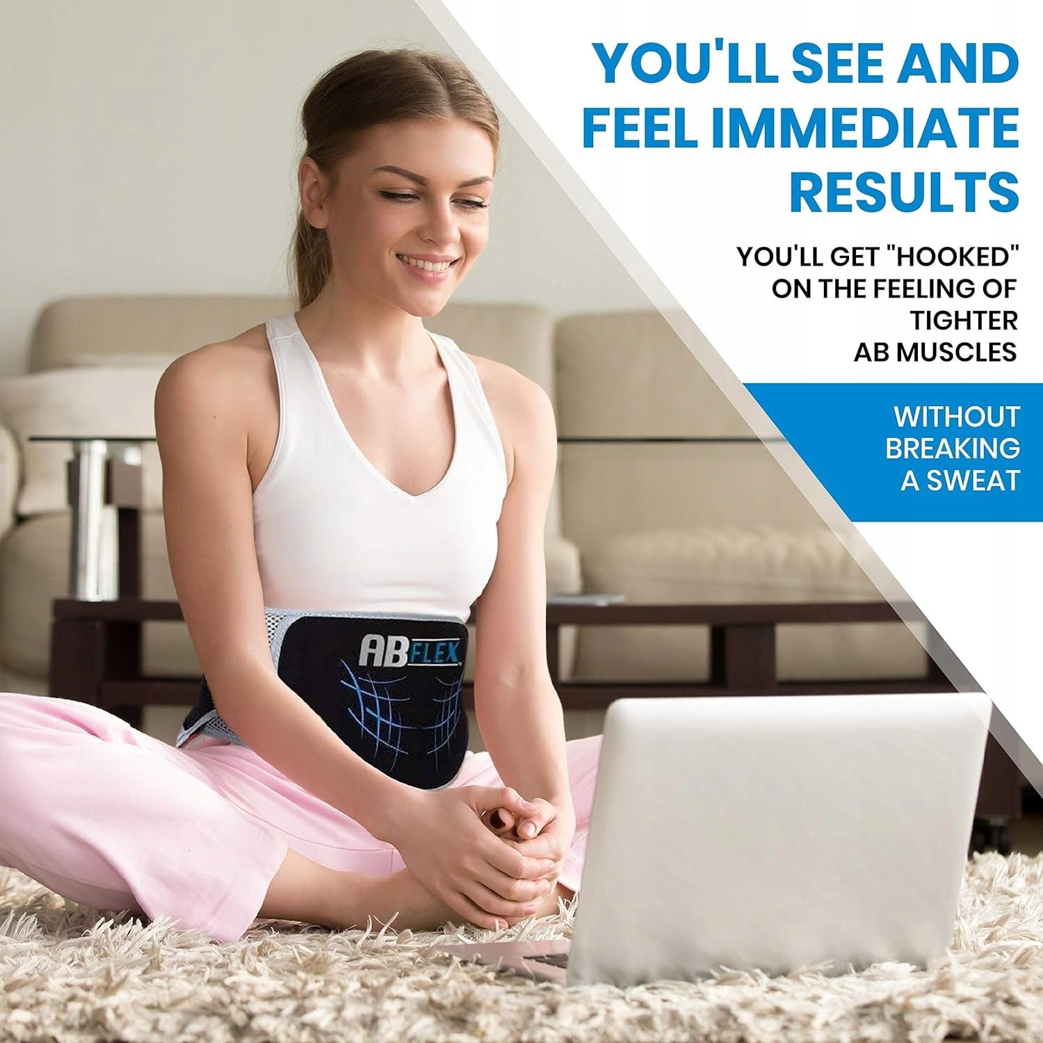 ABFLEX AB ABDOMINAL MUSCLE ELECTROSTIMULATOR SLIMMING BELT Model AB