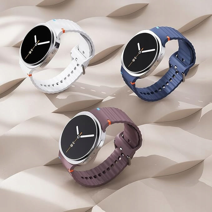 ABOVEAC Strap for Samsung Galaxy Watch 8 46 / 44mm 3 pcs white navy blue burgundy Manufacturer code B0FJ8JDYFD