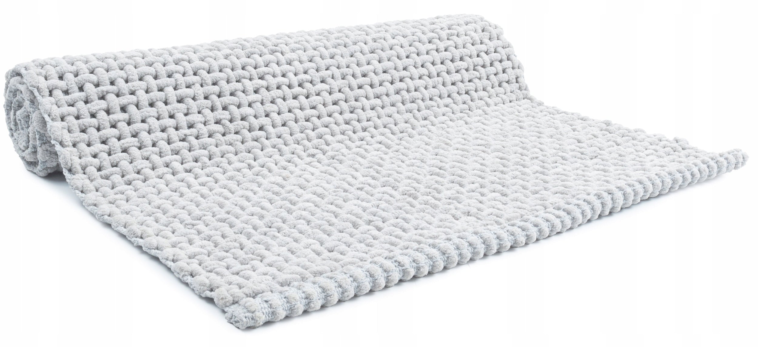 ABSORBENT BATHROOM RUG FOR WASHING COTTON BRAIDED 40X60cm grey Manufacturer code 507390