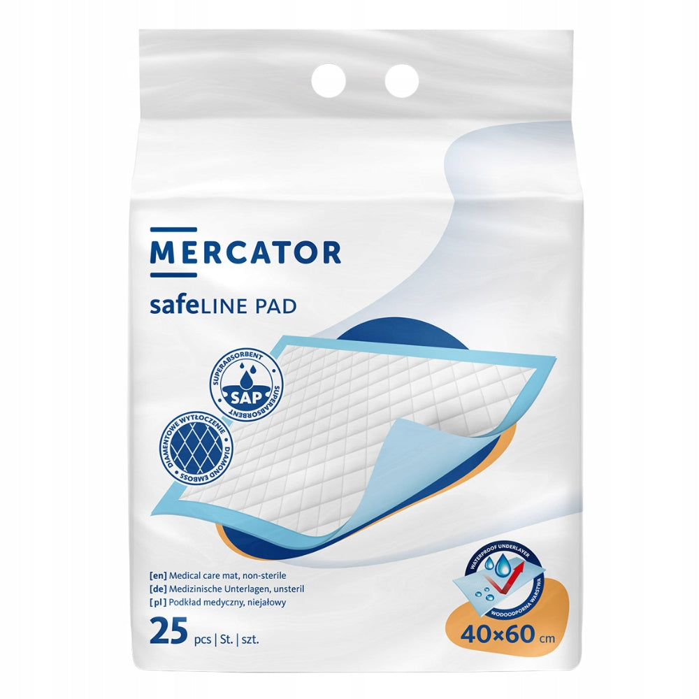 ABSORBENT CHANGING Foundations safeLINE MERCATOR 40x60 25 pcs. Manufacturer code W712310001_1605