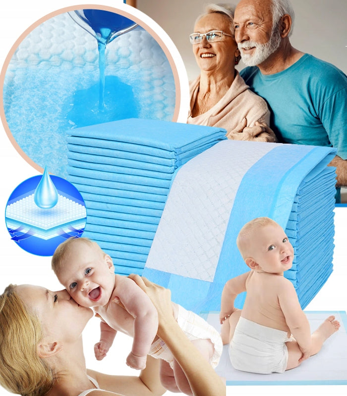 ABSORBENT CHANGING PADS HYGIENIC STRONG MATS 33 X 45 100 PIECES