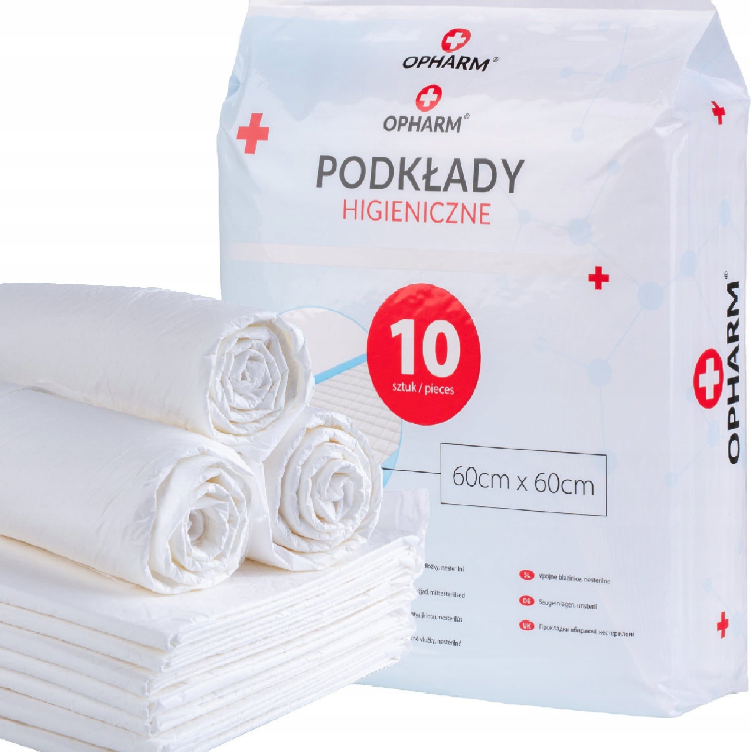 ABSORBENT HYGIENIC CHANGING MATS STRONG 60x60cm 10 PCS