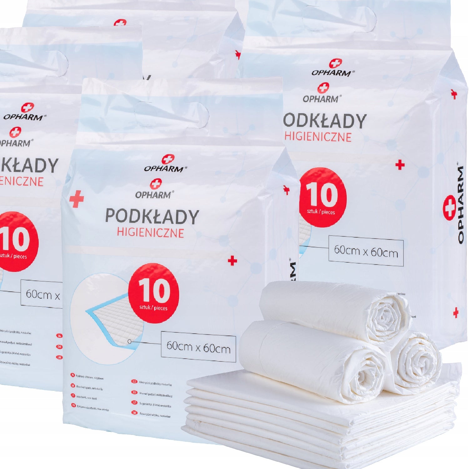 ABSORBENT HYGIENIC FOUNDATIONS 60X60 50 pcs. STRONG OPHARM PL