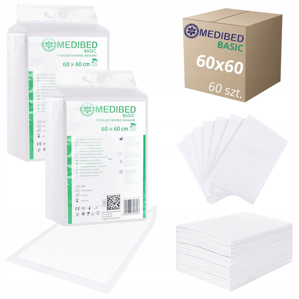 ABSORBENT Hygiene PRIMERS MEDIBED BASIC 60x60 non-sterile 460 ml 2x30 pcs.