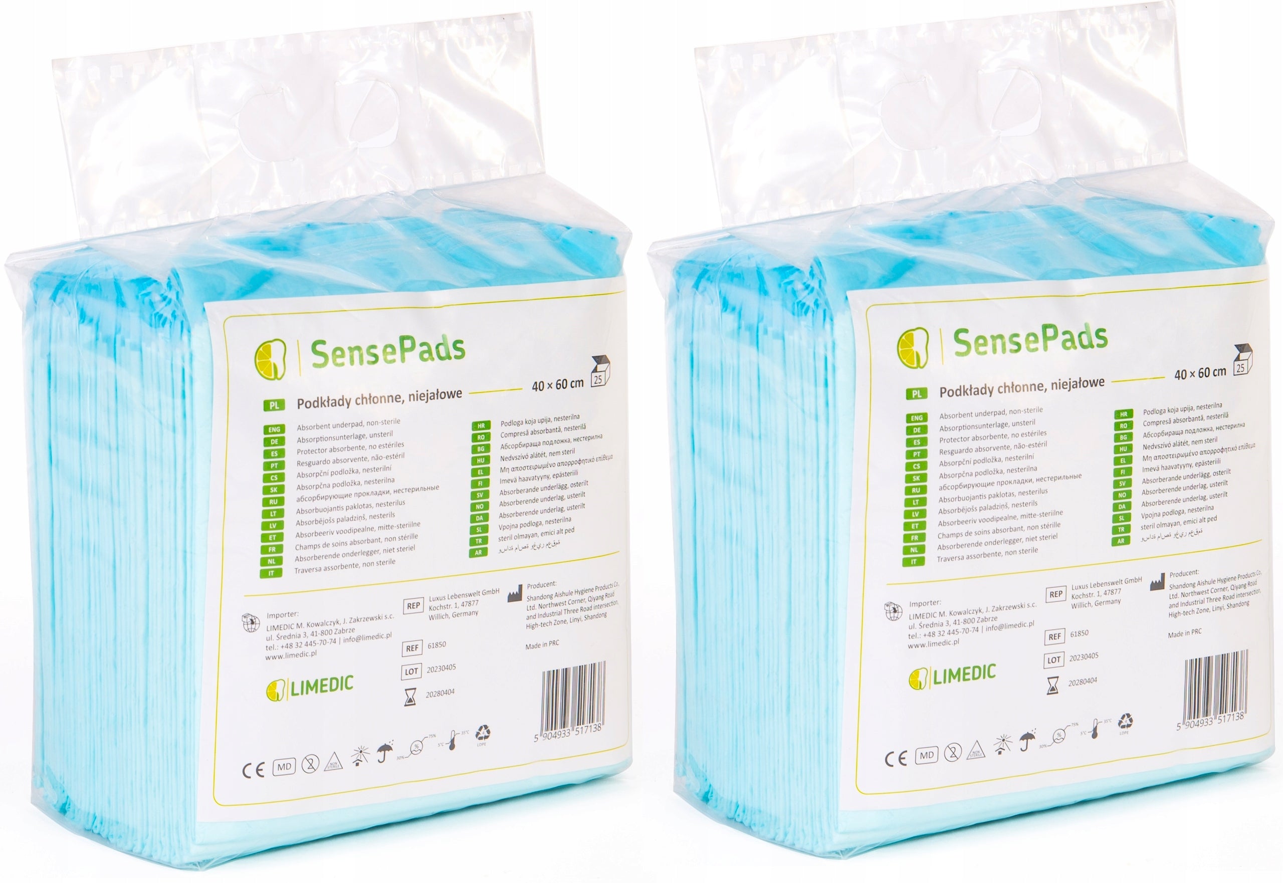 ABSORBENT PADS FOR CHANGING HYGIENIC STRONG MATS 40X60 50PCS