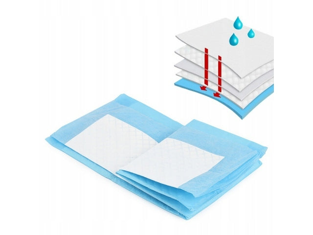 ABSORBENT PADS HYGIENIC DISPOSABLE CHANGING MATS 60x60 50 PCS Manufacturer code PODKŁADY CHŁONNE HIGIENICZNE MATY