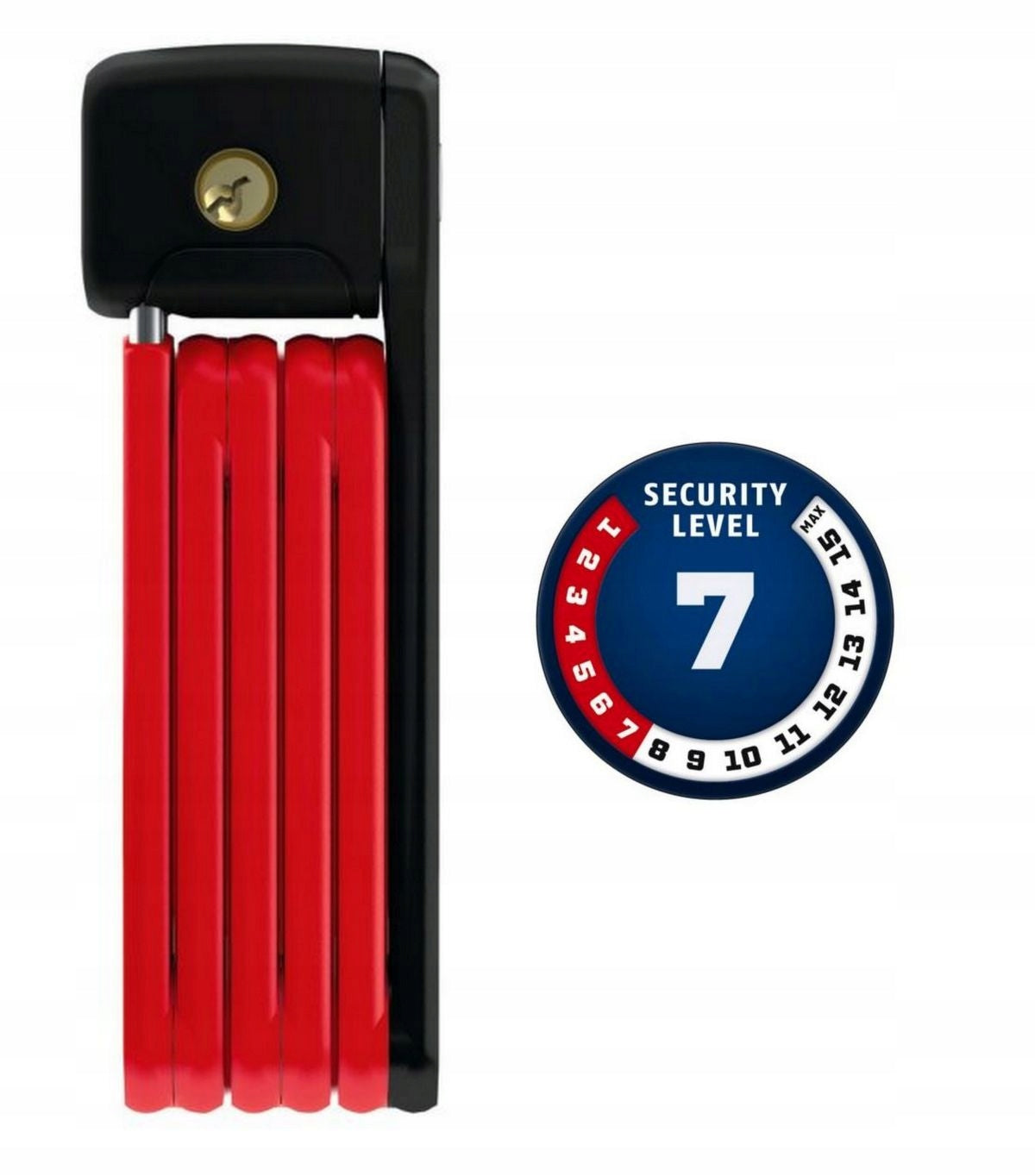 ABUS BORDO LITE MINI 6055K /60 folding clasp without handle Red