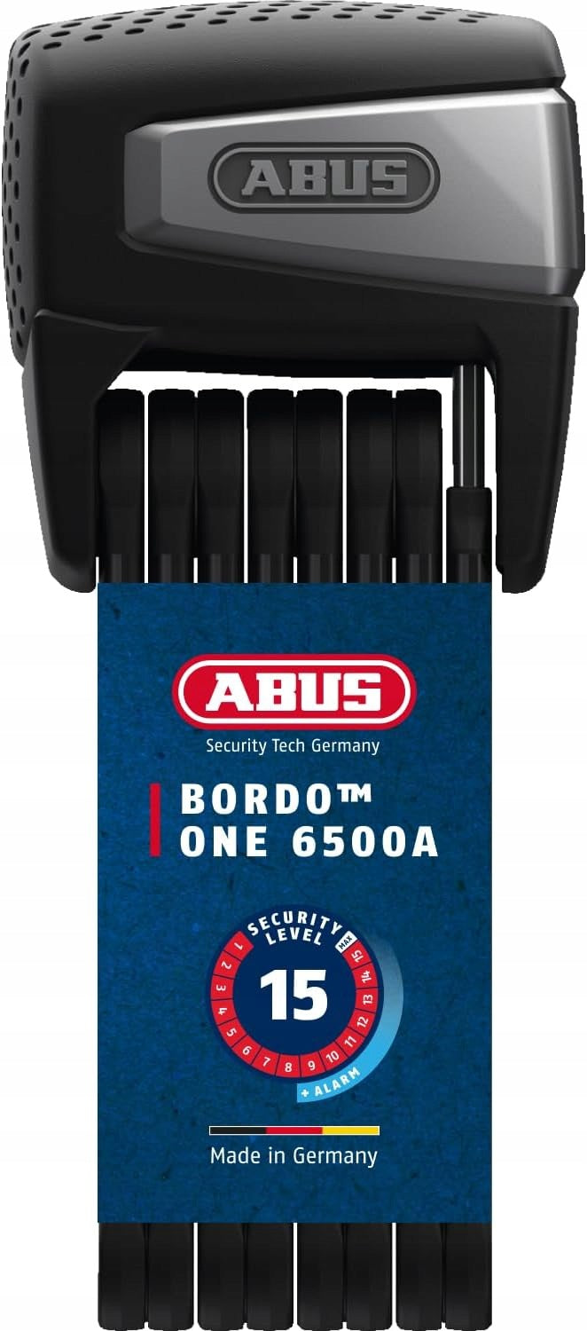 ABUS BORDO One 6500A /110 SH SmartX folding lock bicycle alarm padlock Brand Abus