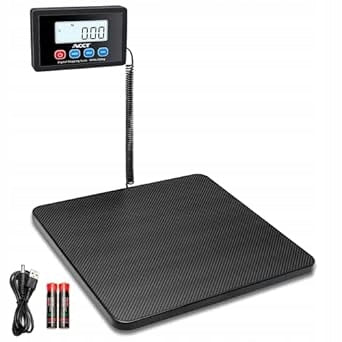 ACCT mail scale with LCD display 200kg, large, dual power supply
