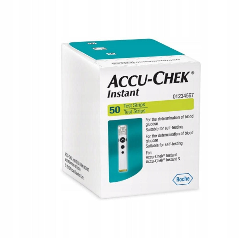 ACCU-CHEK INSTANT BLOOD GLUCOSE MEASUREMENT TEST strips 50 pieces Medical device yes