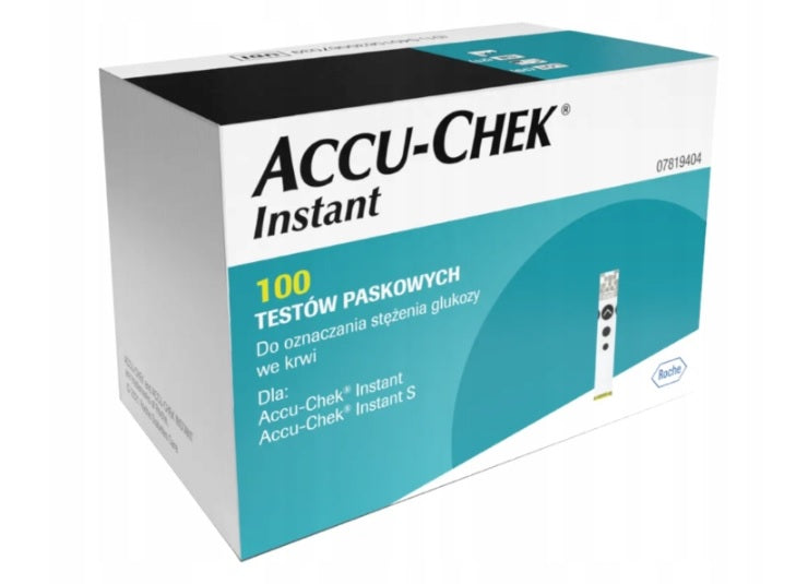 ACCU CHEK INSTANT GLUCOSE METER + 110 STRIPS + LANCET ==> DISTRIBUTION Poland Medical device yes