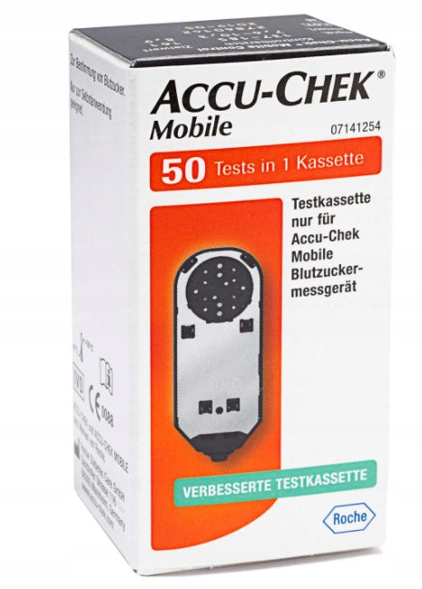 ACCU CHEK MOBILE CASSETTE WITH 50 GLUCOSE TESTS