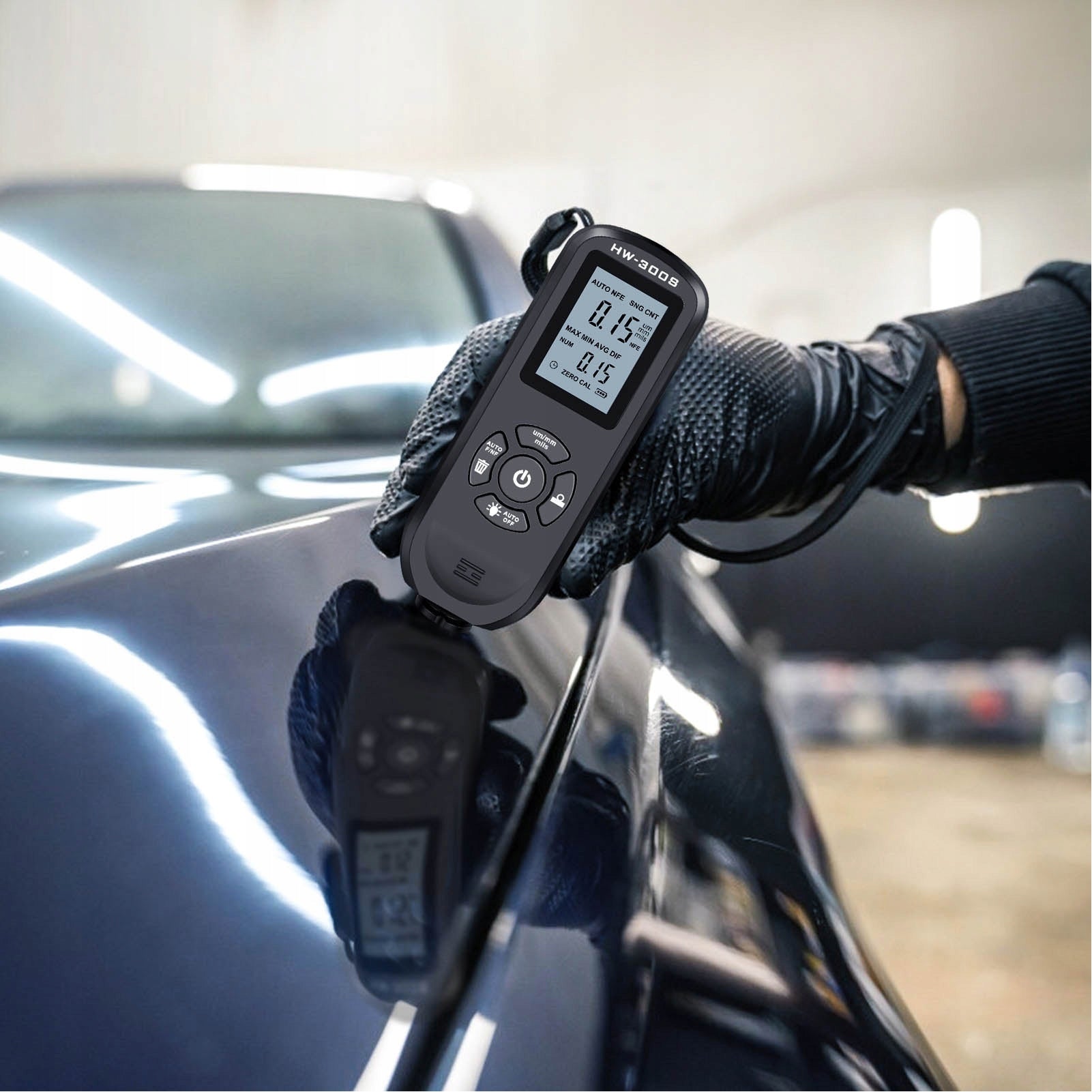 ACCURATE PAINT THICKNESS GAUGE TESTER PROBE WITH DISPLAY LCD 0~2000UM Manufacturer code 1021220048512