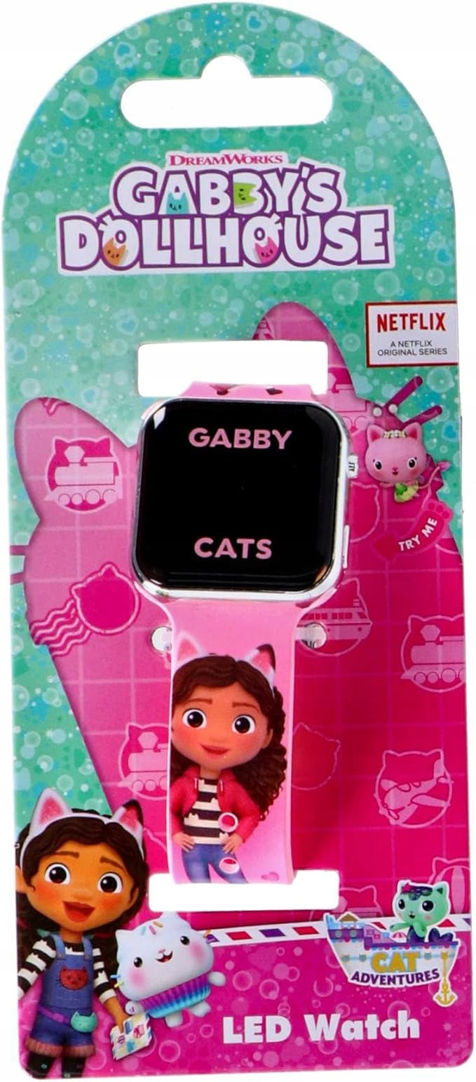 ACCUTIME CAT HOUSE GABI LED DIGITAL WATCH for adventure fan Gabi