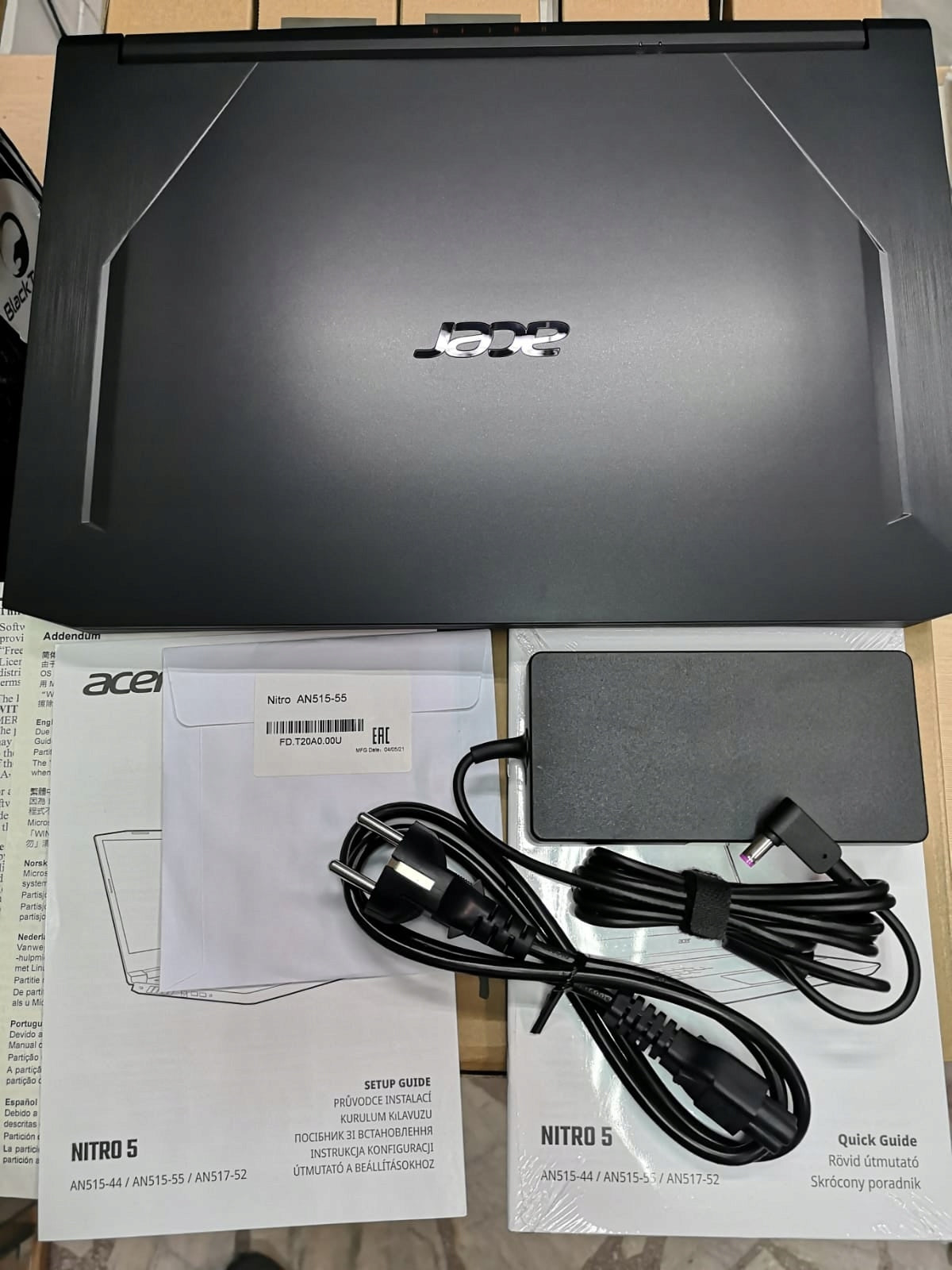 ACER NITRO i5 32GB M.2 SSD 512 W10W11 Gaming Laptop RTX3050Ti Manufacturer code NH.QF6EP.007 32/512/0