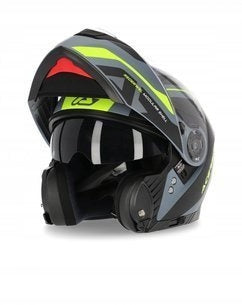 ACERBIS Helmet REDERWEL modular helmet red - white Dual Road Motorcycle