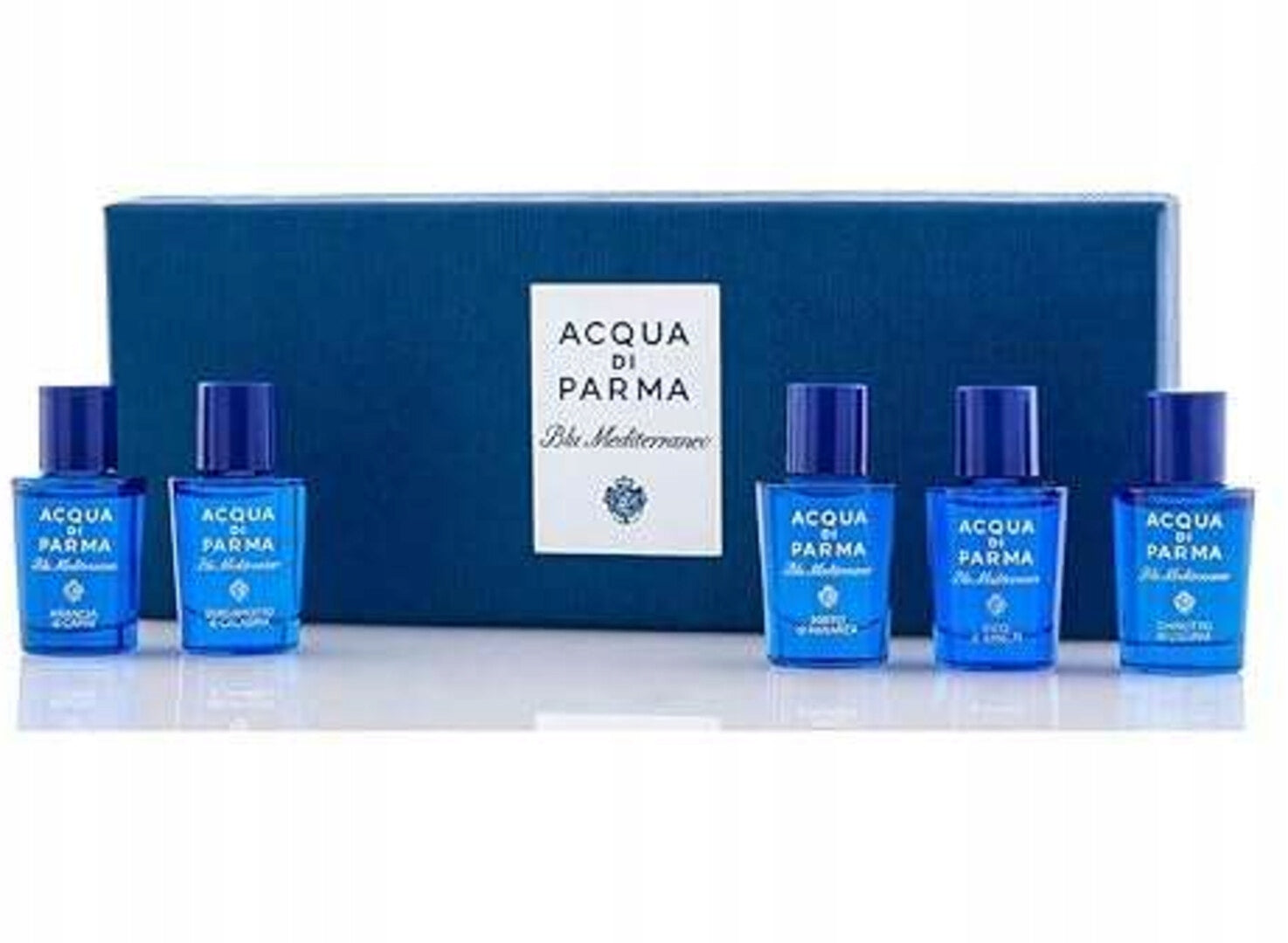 ACQUA DI PARMA - Set of 5 miniature Blu Mediterraneo cassettes