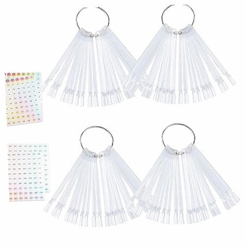 ACRYLIC NAIL PALETTE 200 PIECES FOR MANICURE EXERCISES FOR BEAUTICIANS