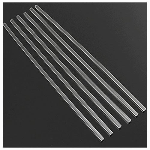 ACRYLIC ROD TRANSPARENT ROUND 6MM 300MM 6PCS DIY For Home